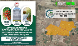AFYONKARAHİSAR ORGANİZE TARIM BÖLGESİ BAŞVURULARI BAŞLADI