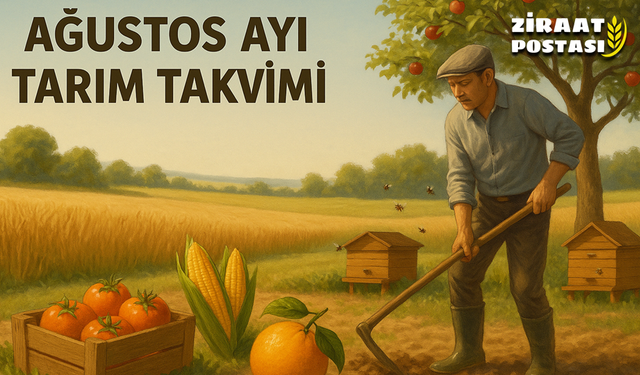 AĞUSTOS AYI TARIM FAALİYETLERİ TAKVİMİ