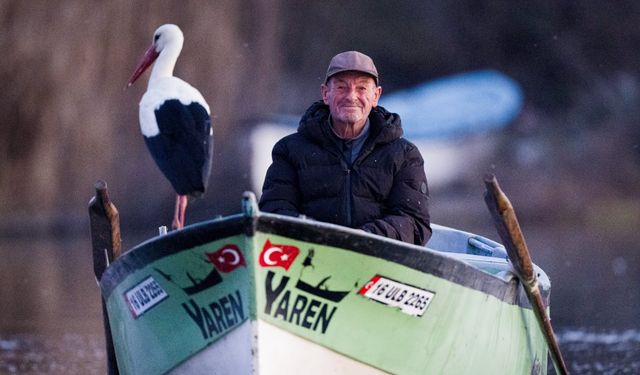 Yaren leylekten erken göç: Adem Yılmaz'a duygulandıran veda