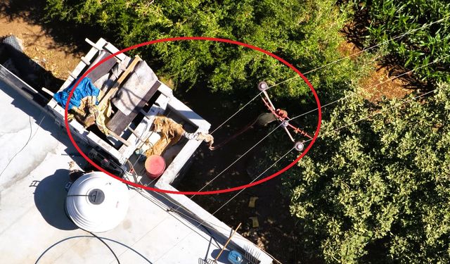 200 Dönüm Tarlayı Kaçak Elektrikle Suladı, Drona Yakalandı